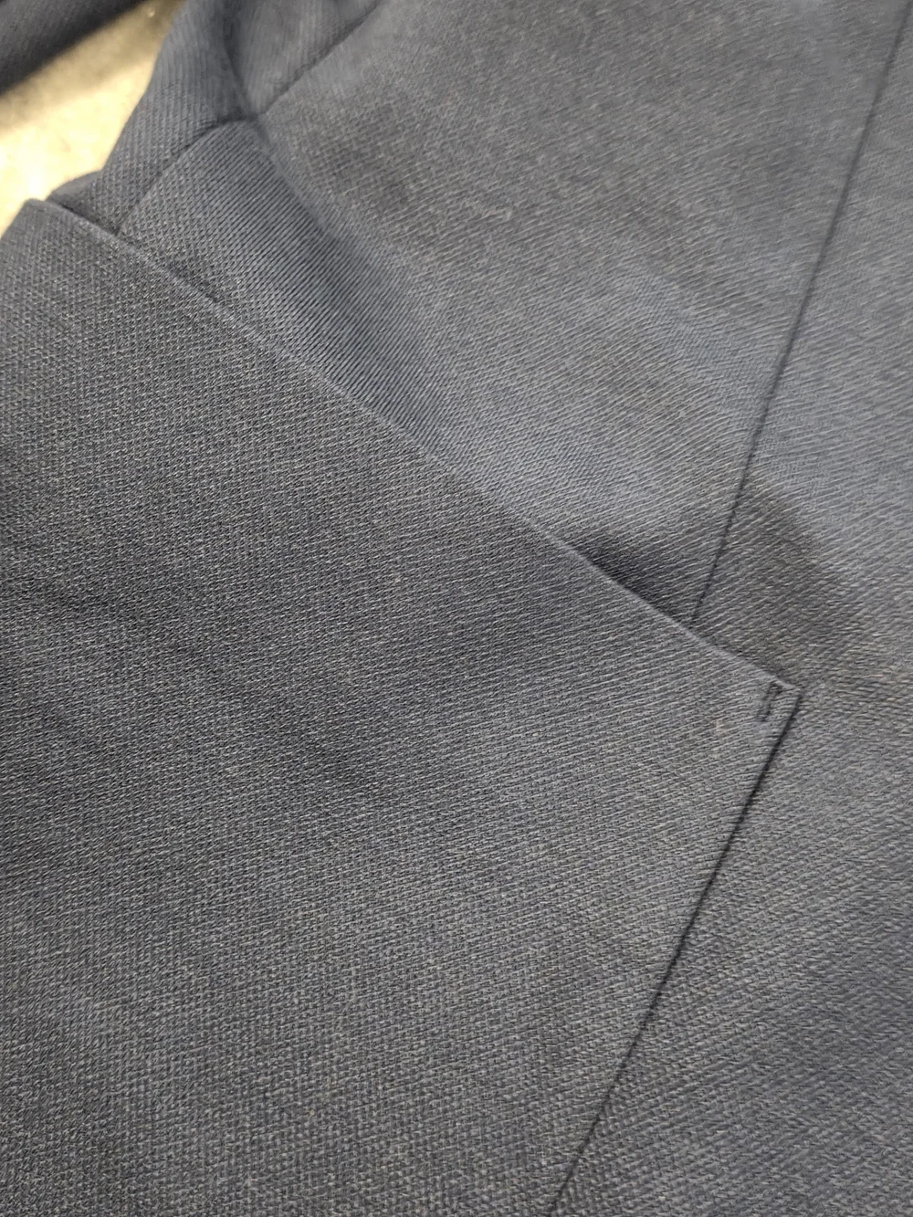 42L Men's Tom Baine Unconstructed Casual Blazer Blue Cotton Flex Sport Coat